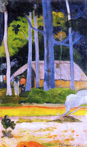  Paul Gauguin A Cabin under the Trees - Art Print