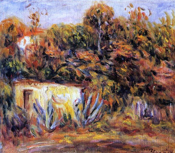  Pierre Auguste Renoir Cabin with Aloe Plants - Art Print