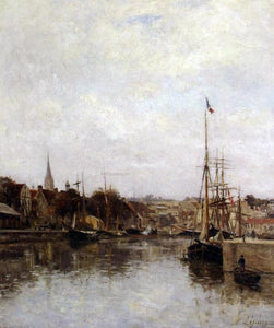  Stanislas Lepine Caen, The Dock of Saint-Pierre - Art Print