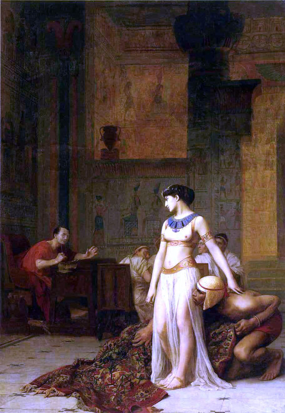  Jean-Leon Gerome Caesar and Cleopatra - Art Print