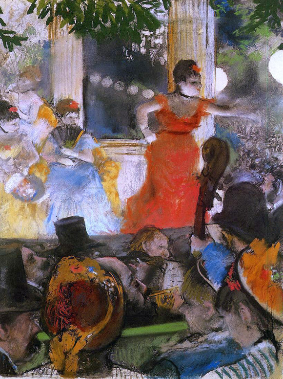  Edgar Degas Cafe Concert - At Les Ambassadeurs - Art Print