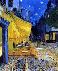  Vincent Van Gogh A Cafe Terrace on the Place du Forum (also known as Cafe Terrace at Night) - Art Print