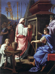  Eustache Le Sueur Caligula Depositing the Ashes of his Mother and Brother in the Tomb of his Ancestors - Art Print