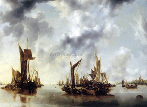  Jan Van de Capelle Calm - Art Print