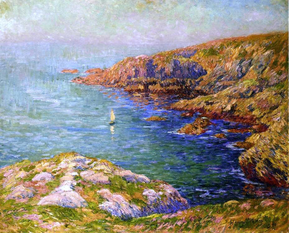  Henri Moret Calm, Coast of Brittany - Art Print