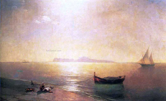  Ivan Constantinovich Aivazovsky Calm on the Mediterranean Sea - Art Print