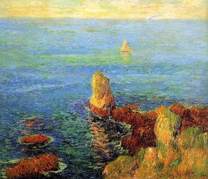  Henri Moret Calm Sea at L'Ile de Groux - Art Print