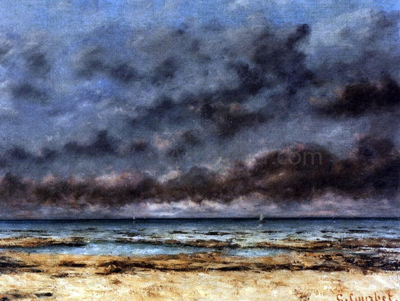  Gustave Courbet Calm Seas - Art Print