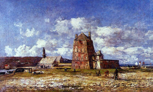  Eugene-Louis Boudin Camaret, the Jetty - Art Print