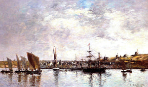  Eugene-Louis Boudin Camaret, the Port - Art Print