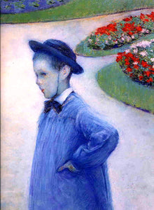  Gustave Caillebotte Camille Daurelle in the Park at Yerres - Art Print
