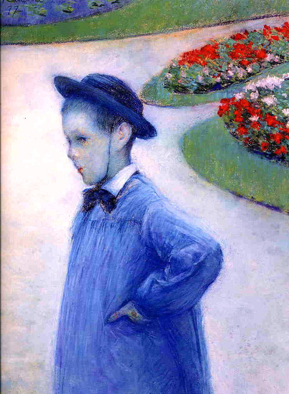  Gustave Caillebotte Camille Daurelle in the Park at Yerres - Art Print