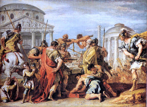 Sebastiano Ricci Camillus Rescuing Rome from Brennus - Art Print