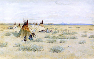 Dwight W Huntington Camp of Standing Bear - Art Print