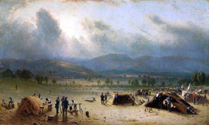  Sanford Robinson Gifford Camp of the Seventh Regiment, near Frederick, Maryland, in July 1863 - Art Print