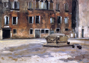  John Singer Sargent Campo San Agnese, Venise - Art Print