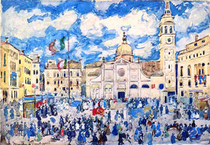  Maurice Prendergast Campo Santa Maria Formosa, Venice - Art Print