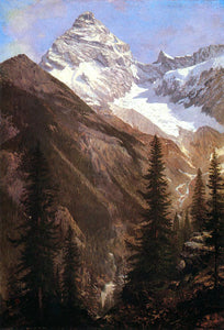  Albert Bierstadt Canadian Rockies, Asulkan Glacier - Art Print