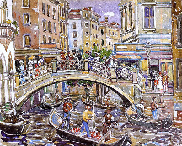  Maurice Prendergast Canal - Art Print