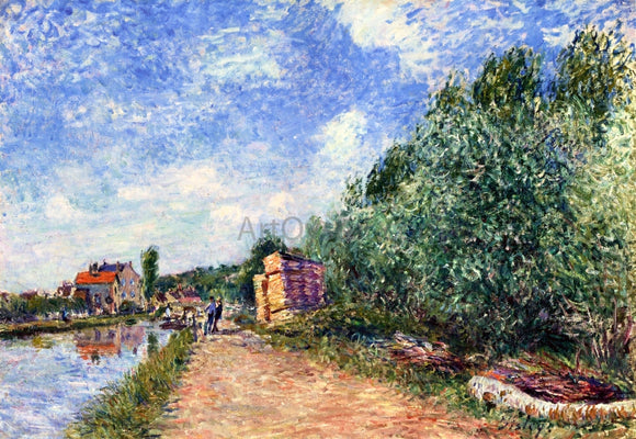  Alfred Sisley Canal du Loing - Chemin de Halage - Art Print