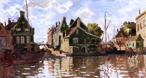  Claude Oscar Monet Canal in Zaandam - Art Print