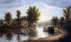  William Rickarby Miller Canal Scene, Susquehanna River - Art Print