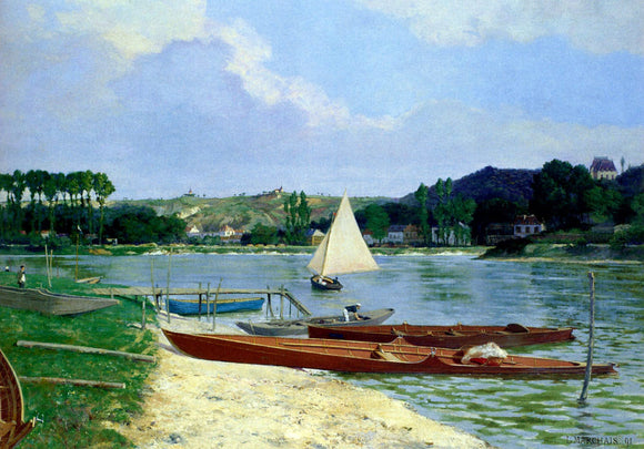  Lucien Marchais Canotiers Sur La Seine - Art Print