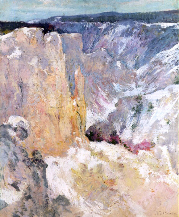  John Twachtman Canyon in the Yellowstone - Art Print