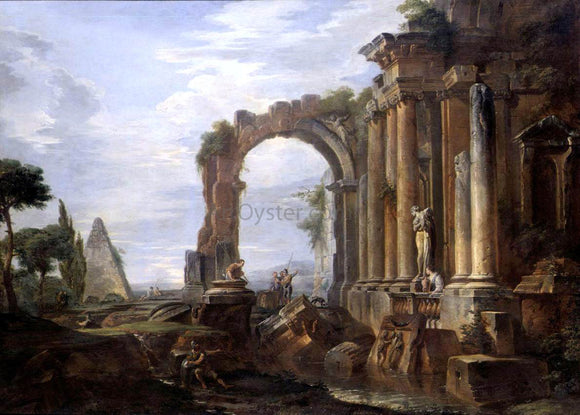  Giovanni Paolo Pannini Capriccio of Classical Ruins - Art Print
