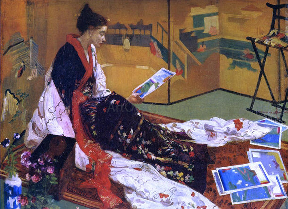 James McNeill Whistler Caprice in Purple and Gold: The Golden Screen - Art Print