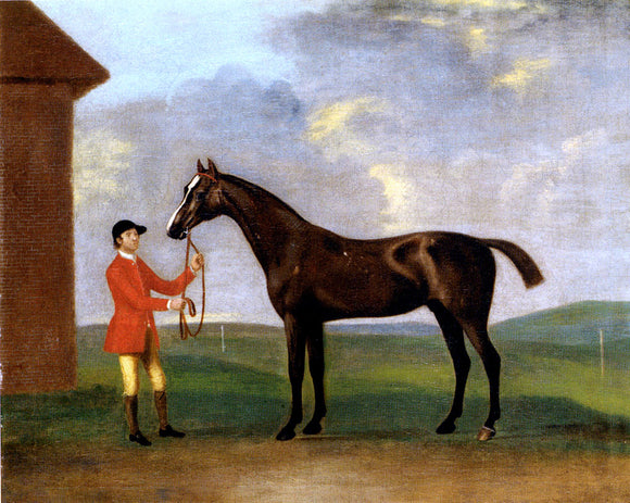  Francis Sartorius Captain Dennis O'Kelly's Basilimo Held By A Groom - Art Print