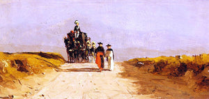  Sanford Robinson Gifford Cardinal's Coach on the Campagna - Art Print
