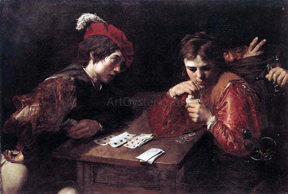  Valentin De boulogne Card-sharpers - Art Print