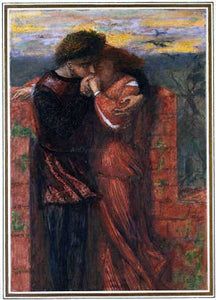  Dante Gabriel Rossetti Carlisle Wall (also known as The Lovers) - Art Print