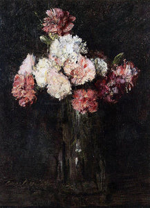  Henri Fantin-Latour Carnations in a Champagne Glass - Art Print