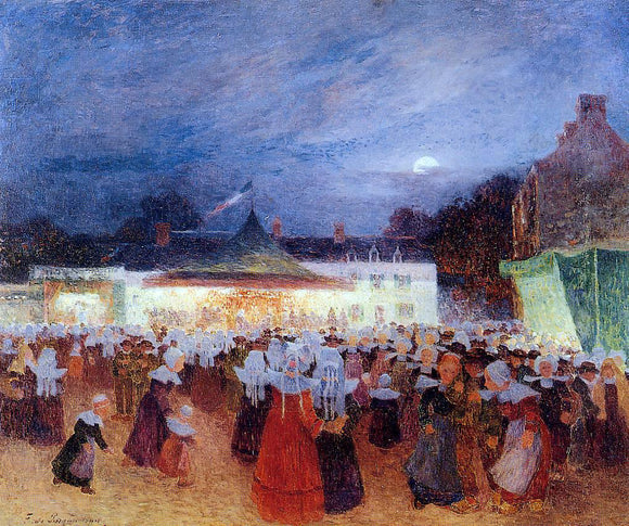  Ferdinand Du Puigaudeau Carnival at Night - Art Print