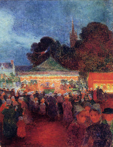  Ferdinand Du Puigaudeau Carnival at Night in Croisic - Art Print
