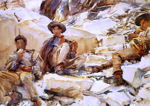  John Singer Sargent Carrara: Workmen - Art Print