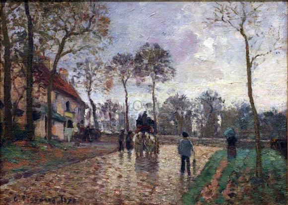  Camille Pissarro Carriage in Louveciennes - Art Print