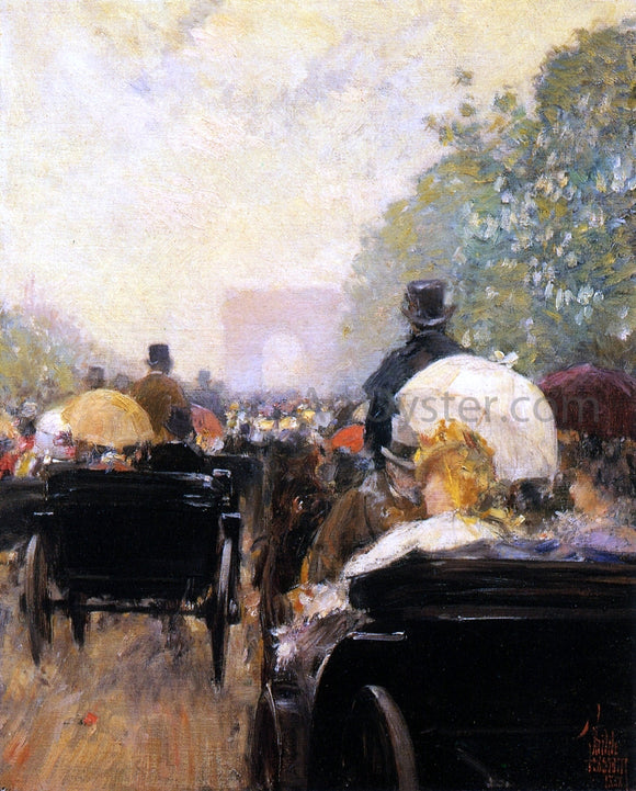  Frederick Childe Hassam Carriage Parade - Art Print