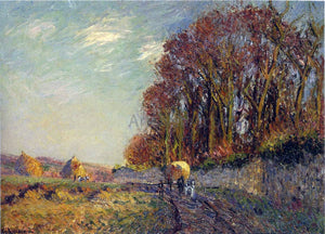  Gustave Loiseau Cart in an Autumn Landscape - Art Print