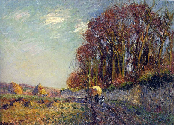  Gustave Loiseau Cart in an Autumn Landscape - Art Print
