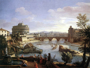  Caspar Andriaans Van Wittel Castel Sant'Angelo from the South - Art Print