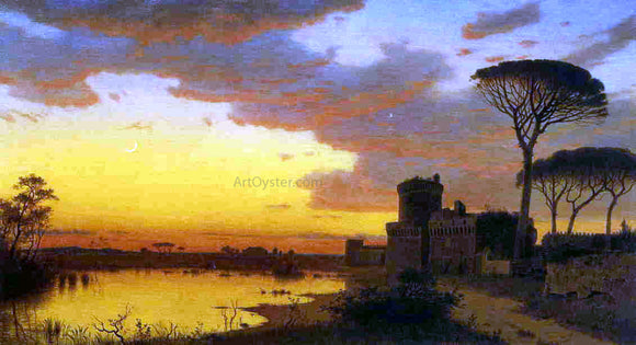  William Stanley Haseltine Castle at Ostia, Lazio, Italy - Art Print