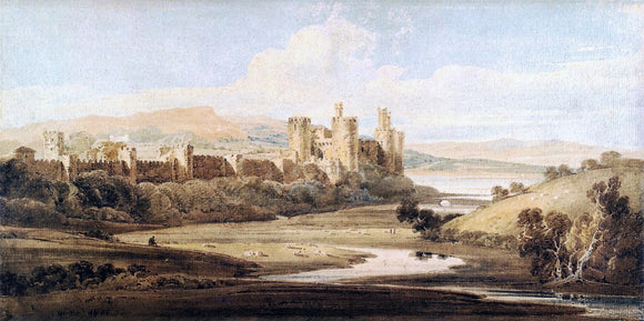  Thomas Girtin Castle Conway from the River Gyffin - Art Print