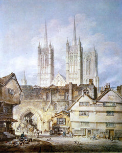  Joseph William Turner Cathedral Church at Lincoln - Art Print