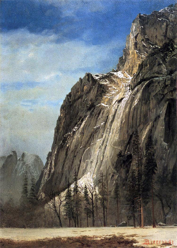  Albert Bierstadt Cathedral Rocks, A Yosemite View - Art Print