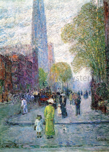  Frederick Childe Hassam Cathedral Spires, Spring Morning - Art Print
