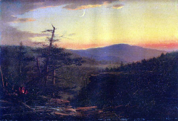  John Adams Parker Catskill Mountains at Sunset - Art Print