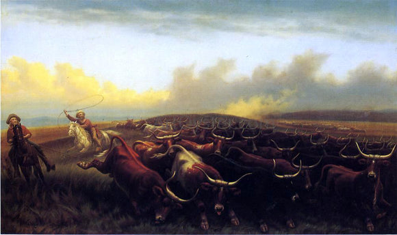  James Walker Cattle Drive No. 1 - Art Print